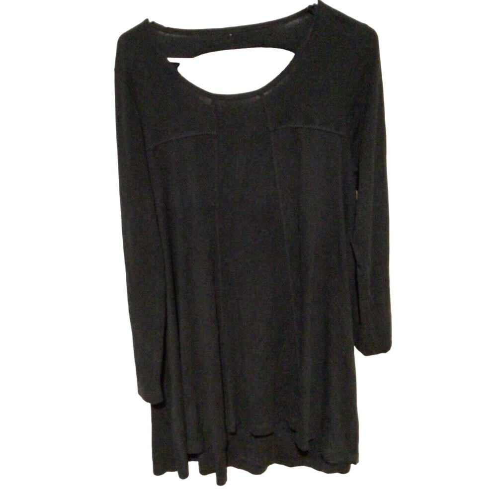 Rip Curl Women's Long Sleeve Cut Out Dress Charcoal Gray Size Medium